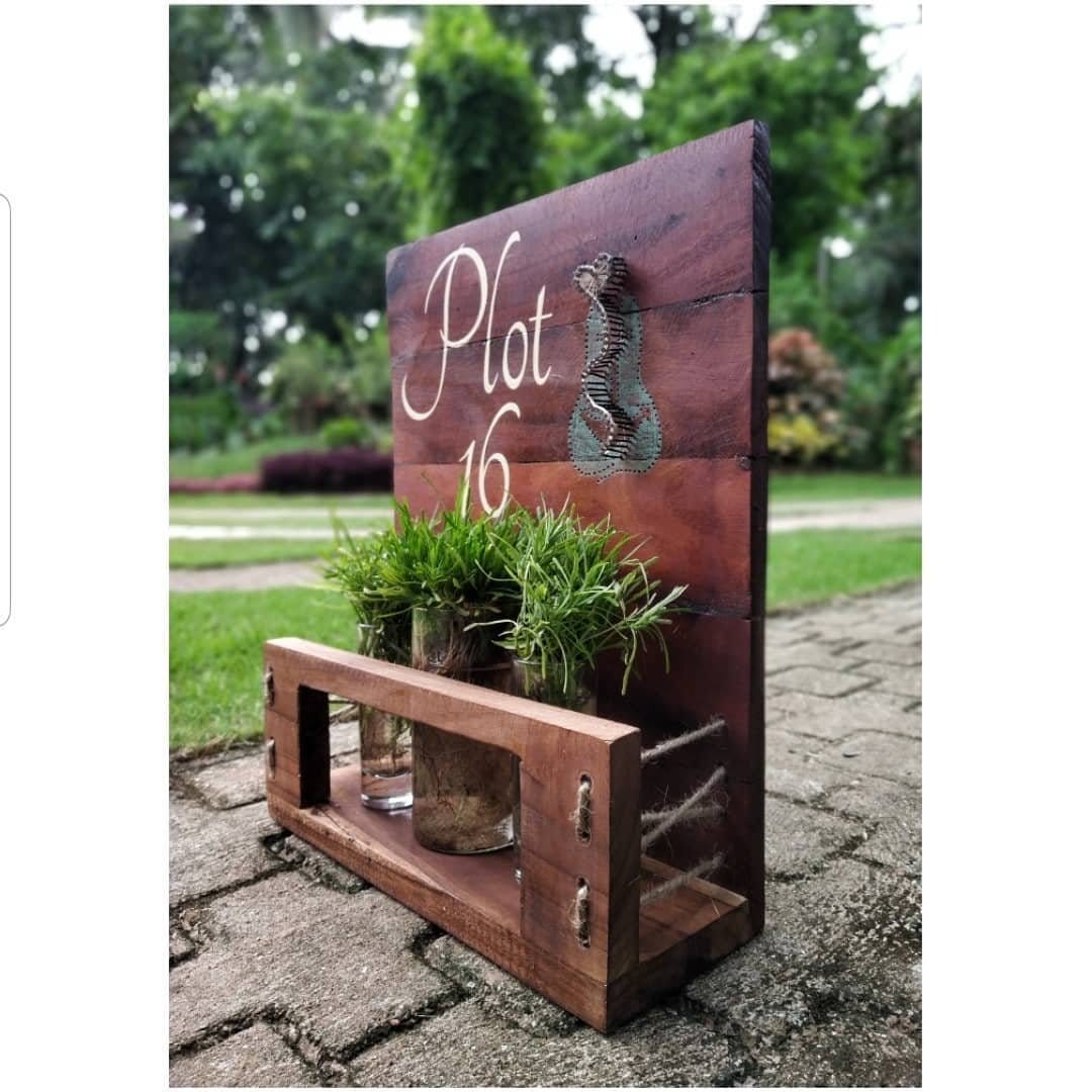 Colorful painted DIY wooden quote sign