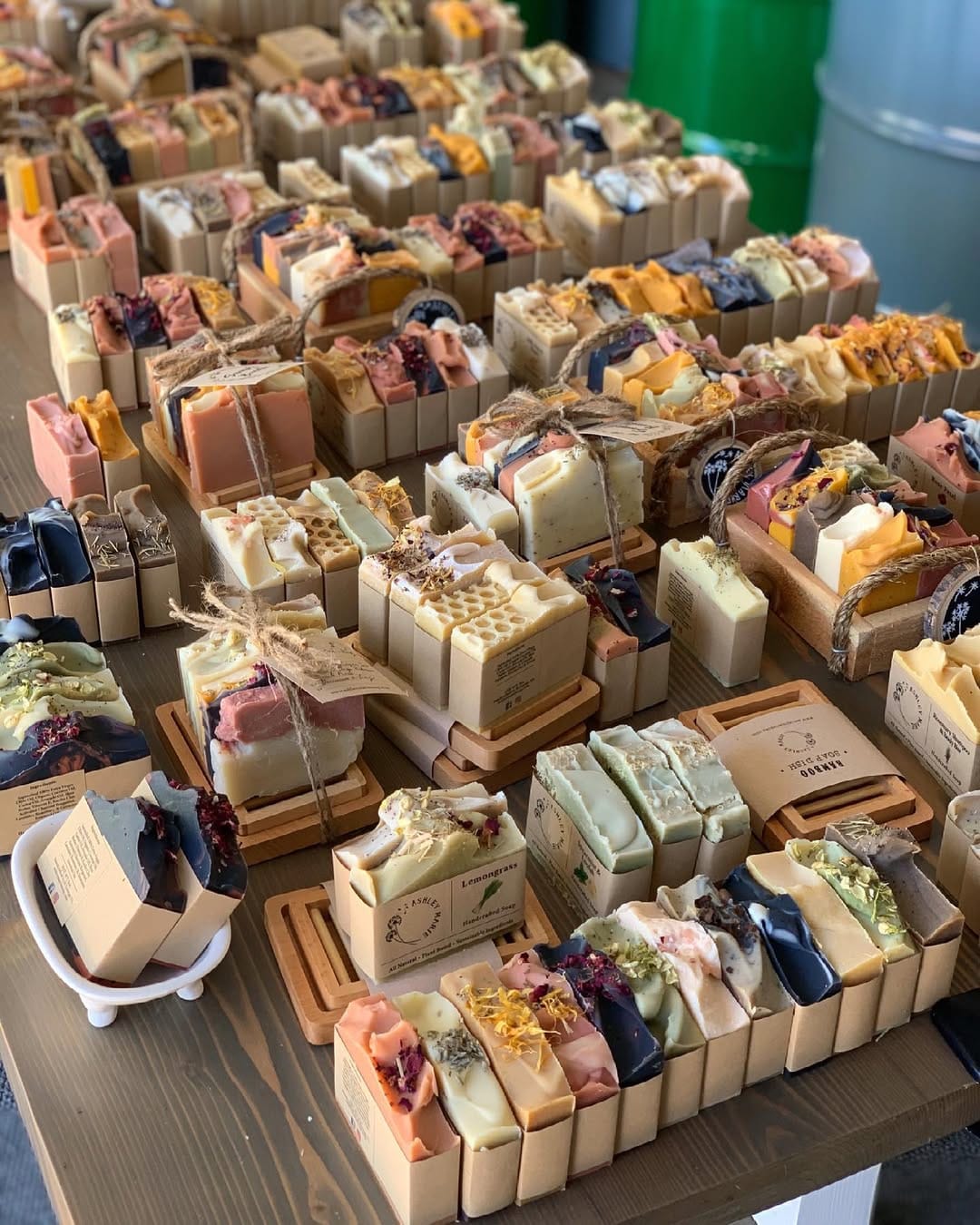 handmade soap bars with natural ingredients