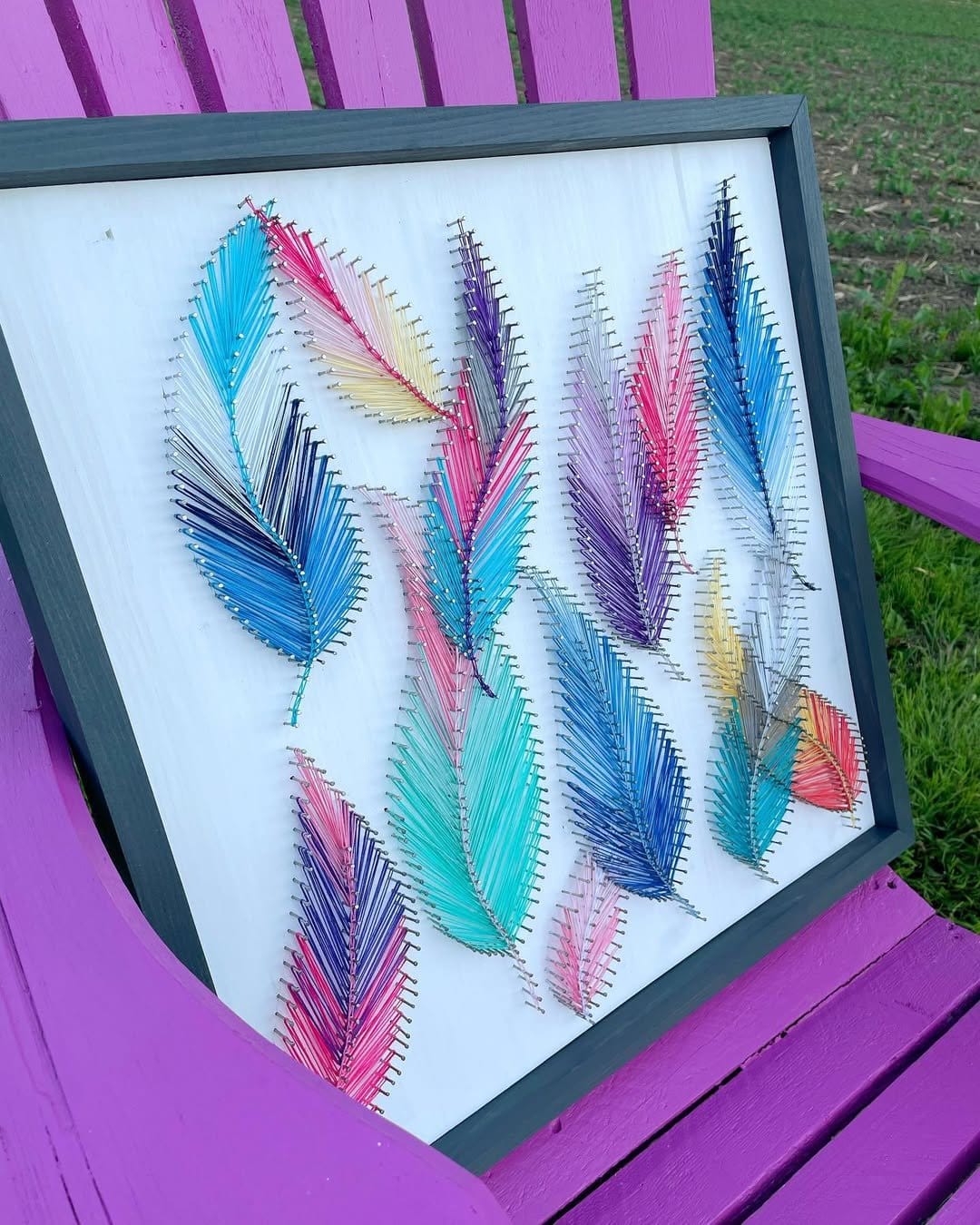 Handmade inspirational quote string art