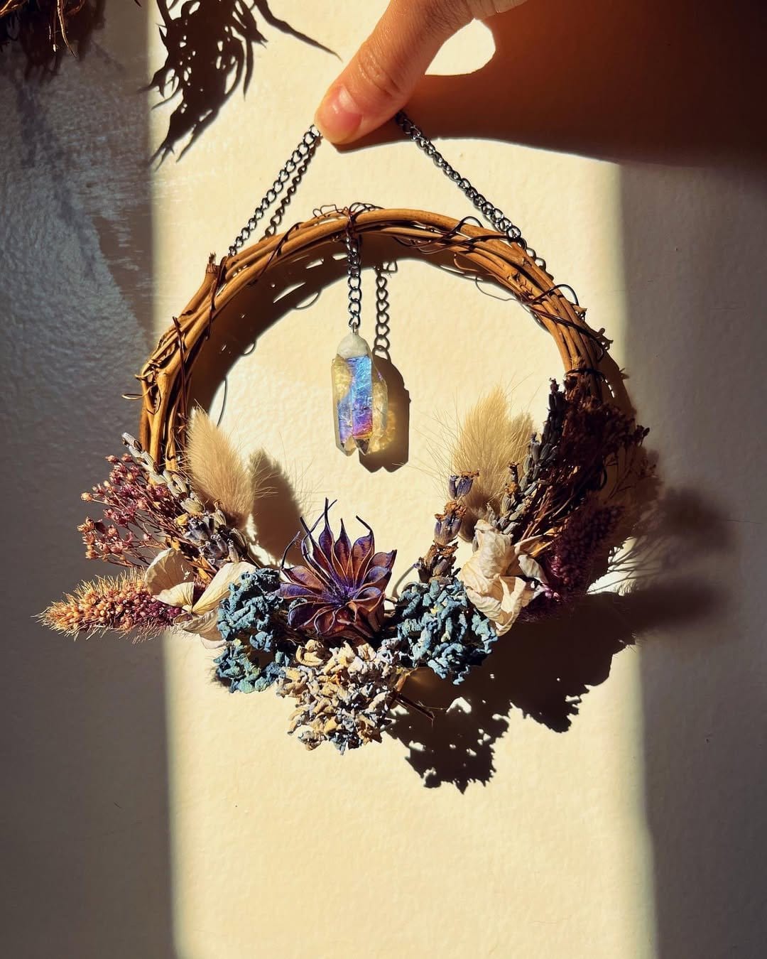 Mystical moon phase wall hanging