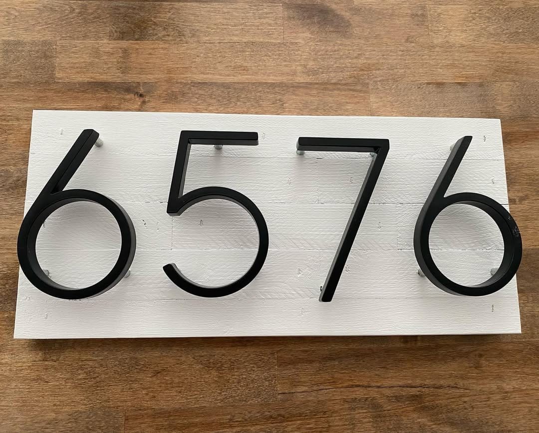Elegant handmade address plaque