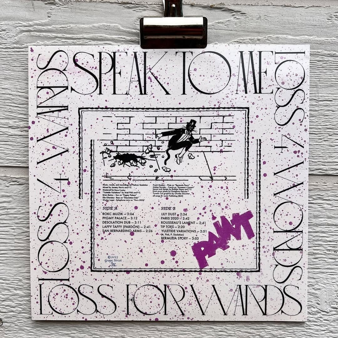 Retro handmade painted vinyl record