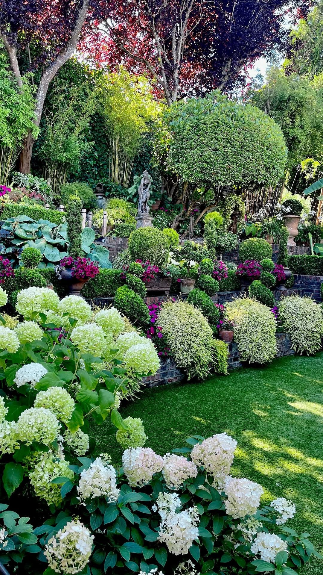 Tiered self-watering garden
