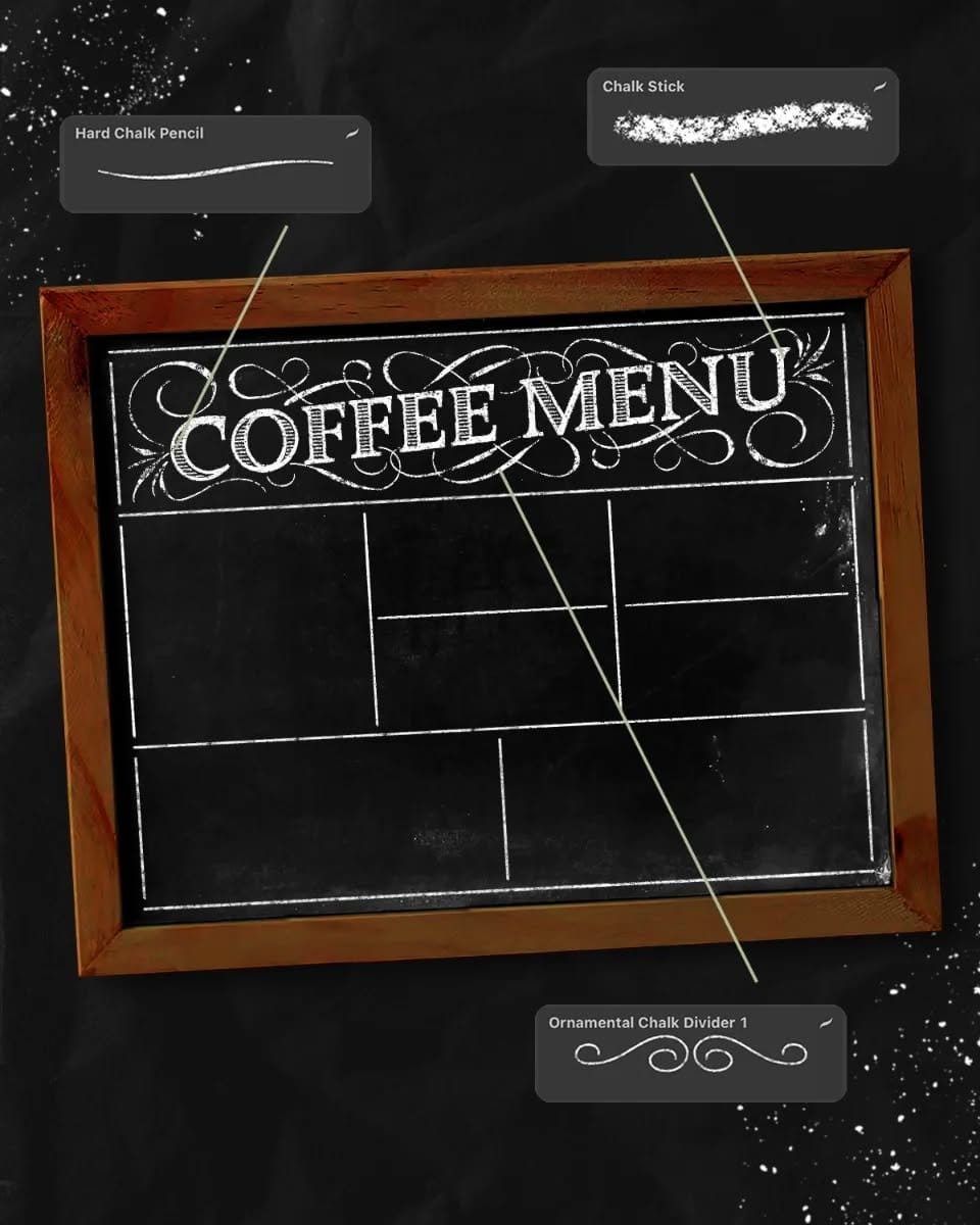 Creative DIY chalkboard menu sign