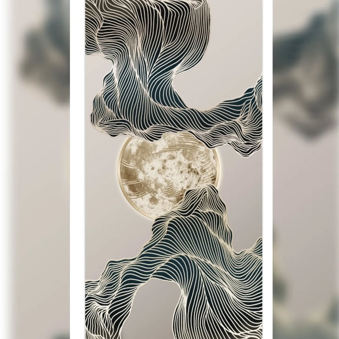 Large colorful handmade wall panels