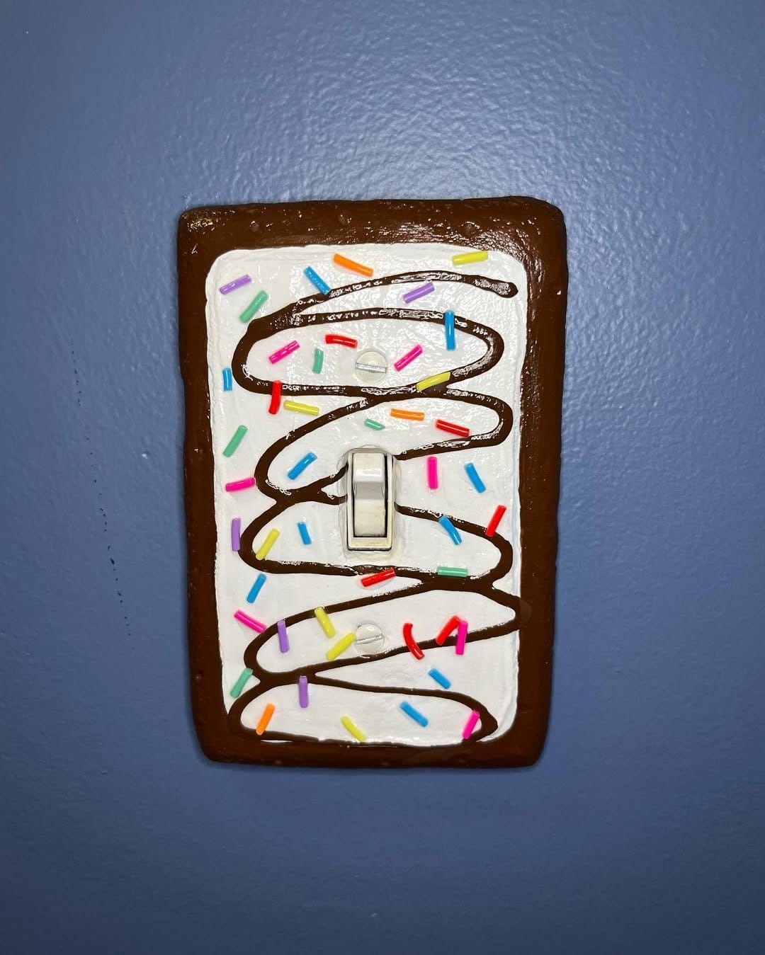 Quirky handmade light switch cover