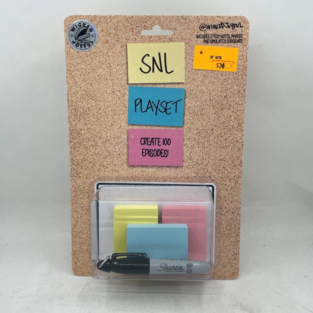 cork board with pinned notes