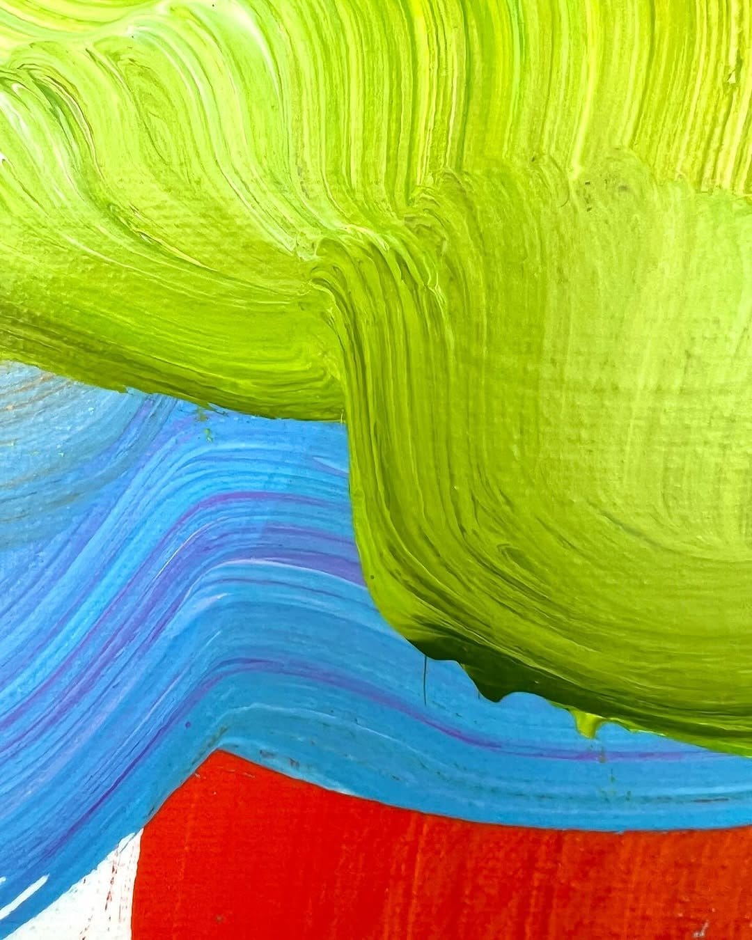 Dynamic colorful abstract swirl art