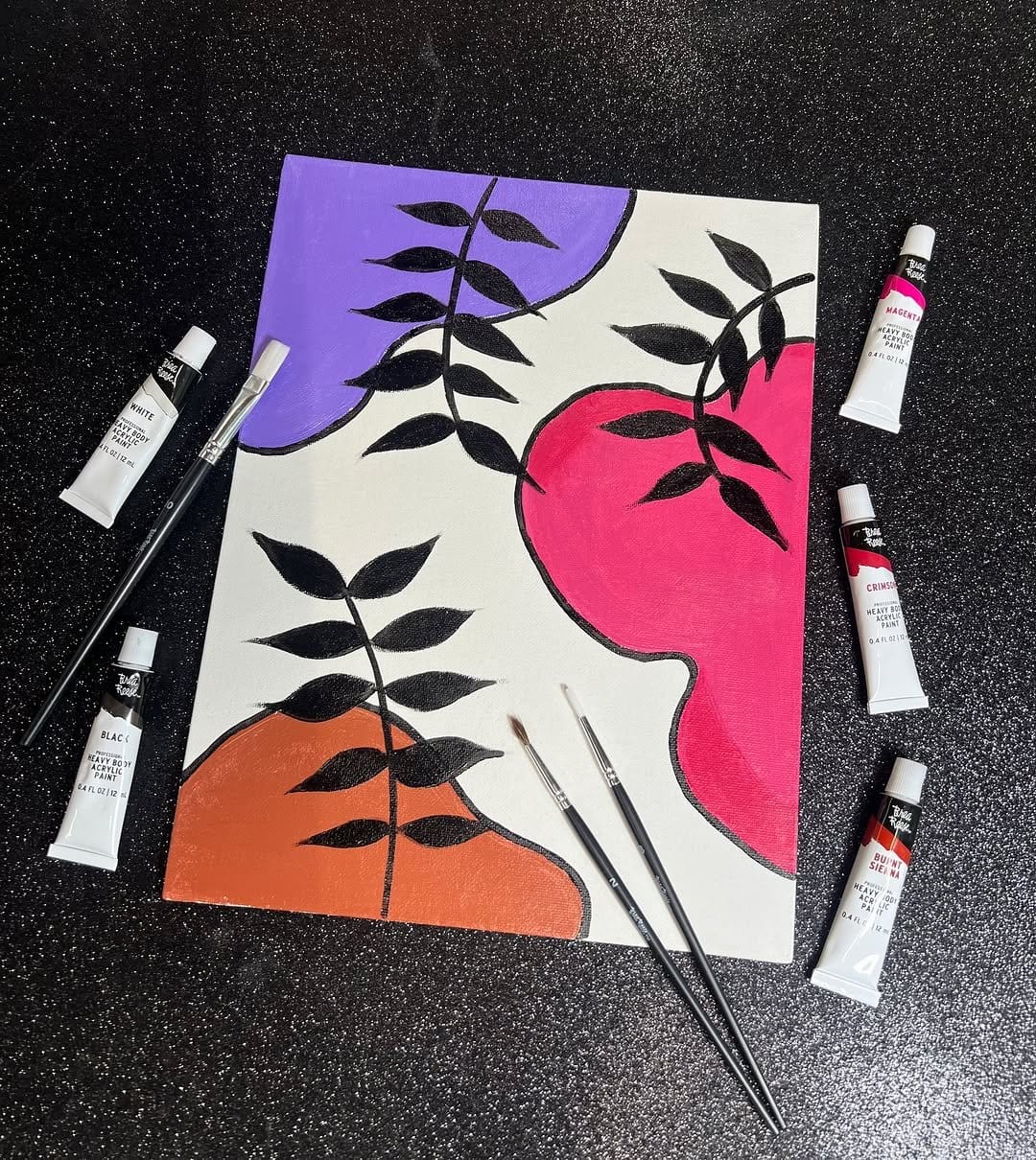 Chic typography DIY canvas art