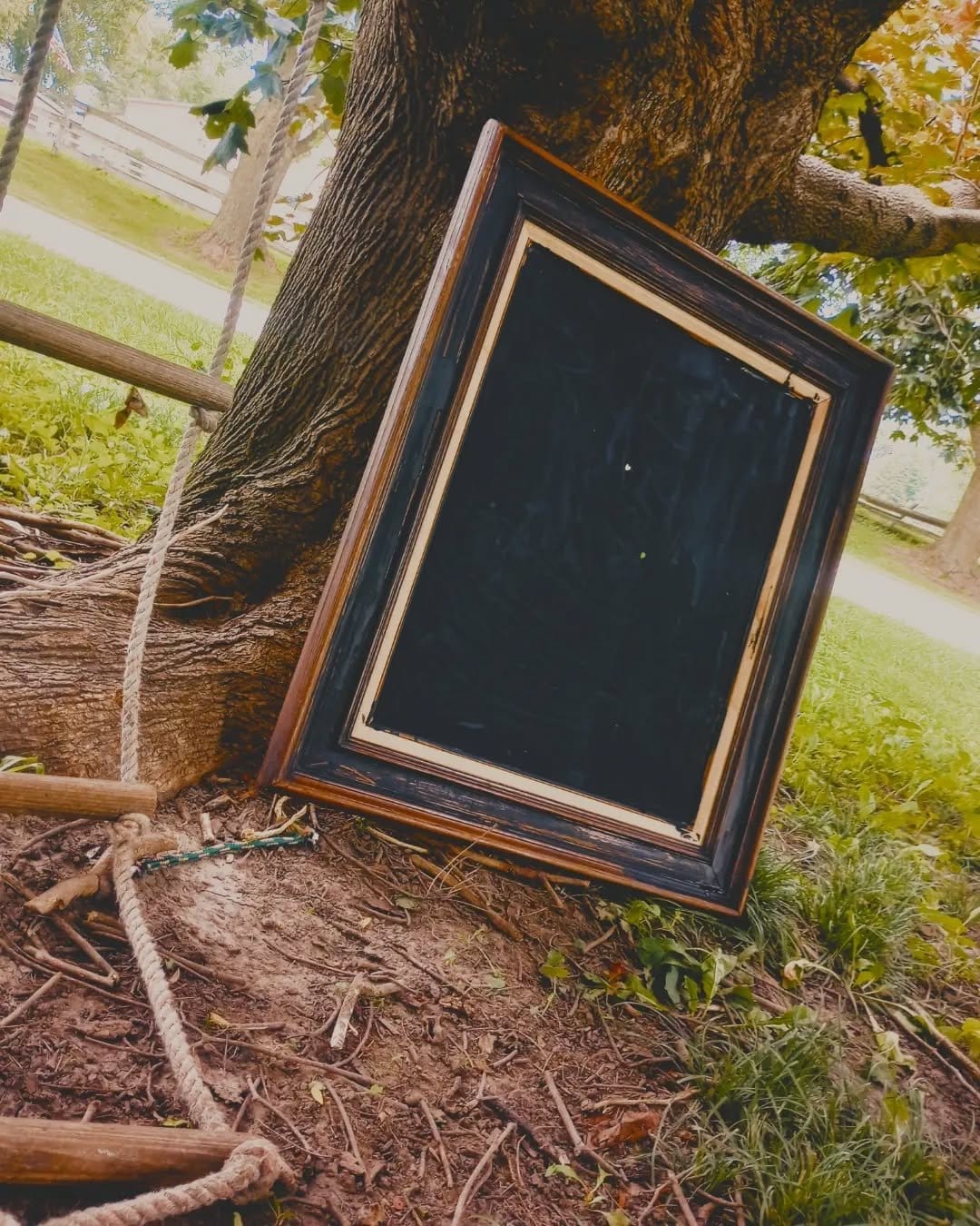 Rustic chalkboard DIY canvas art