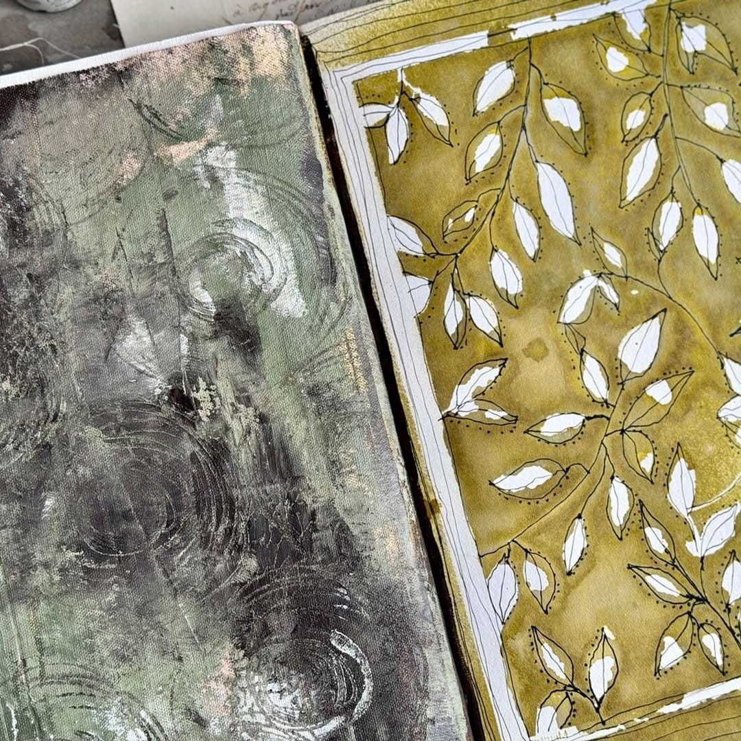 Delicate botanical silhouette DIY canvas