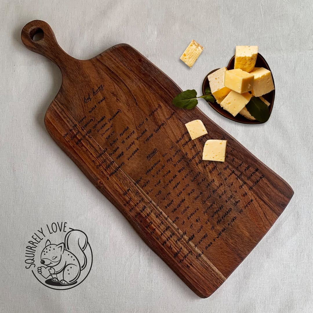 personalized recipe book with handwritten notes