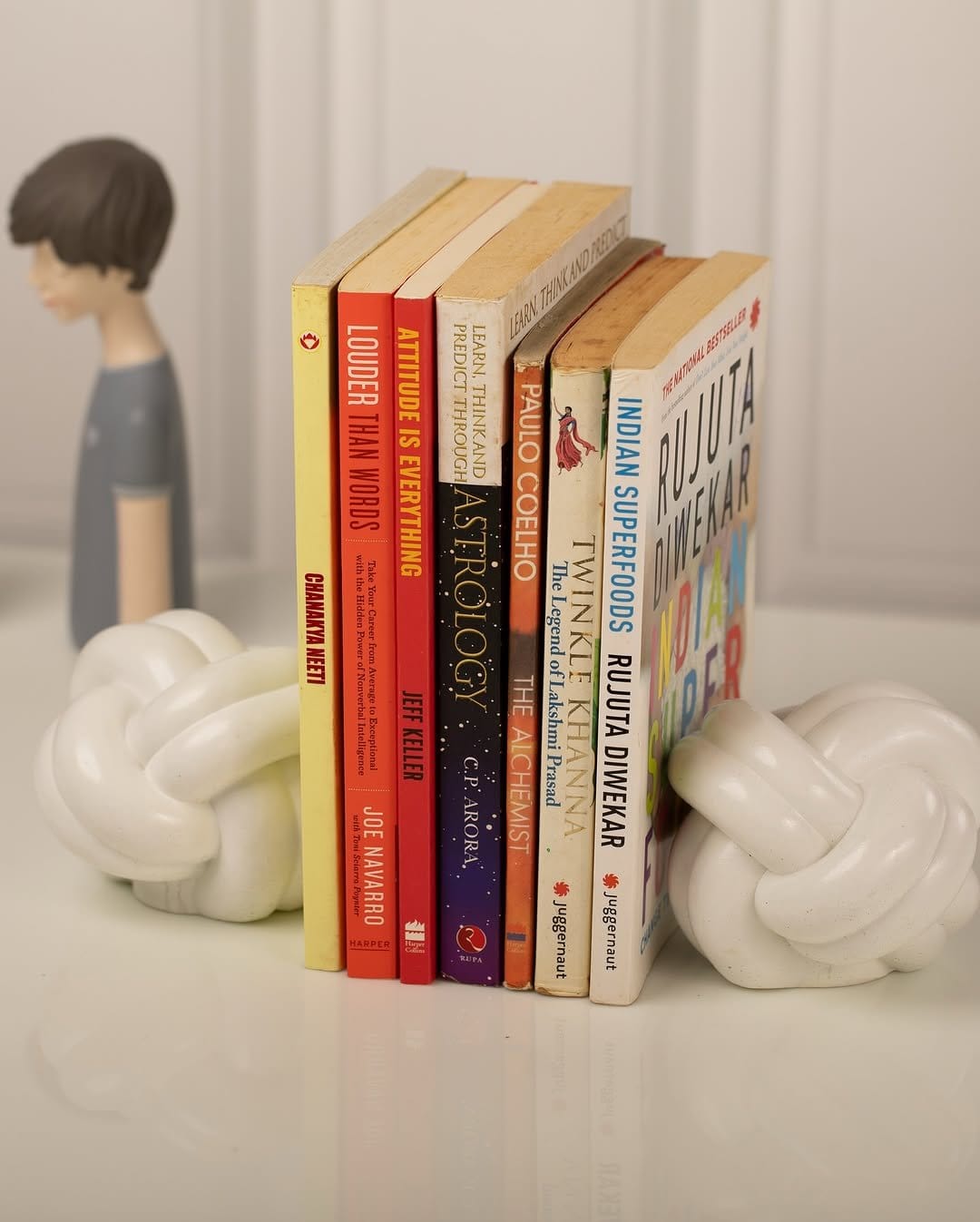 Artistic handmade painted bookends