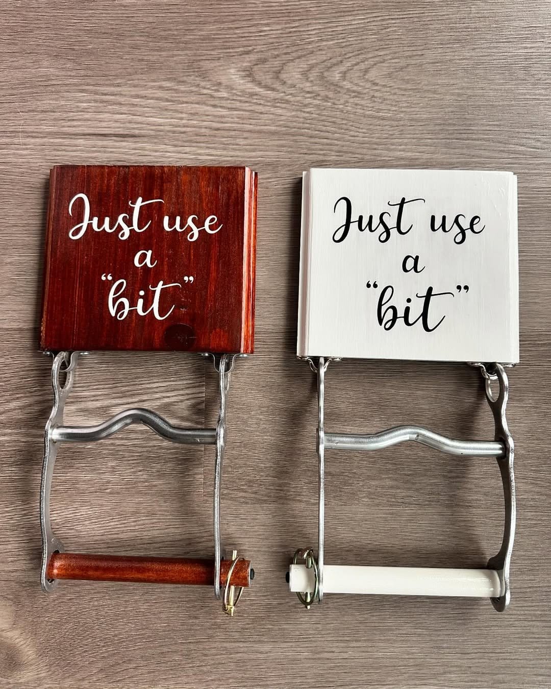 Quirky handmade bathroom rules sign
