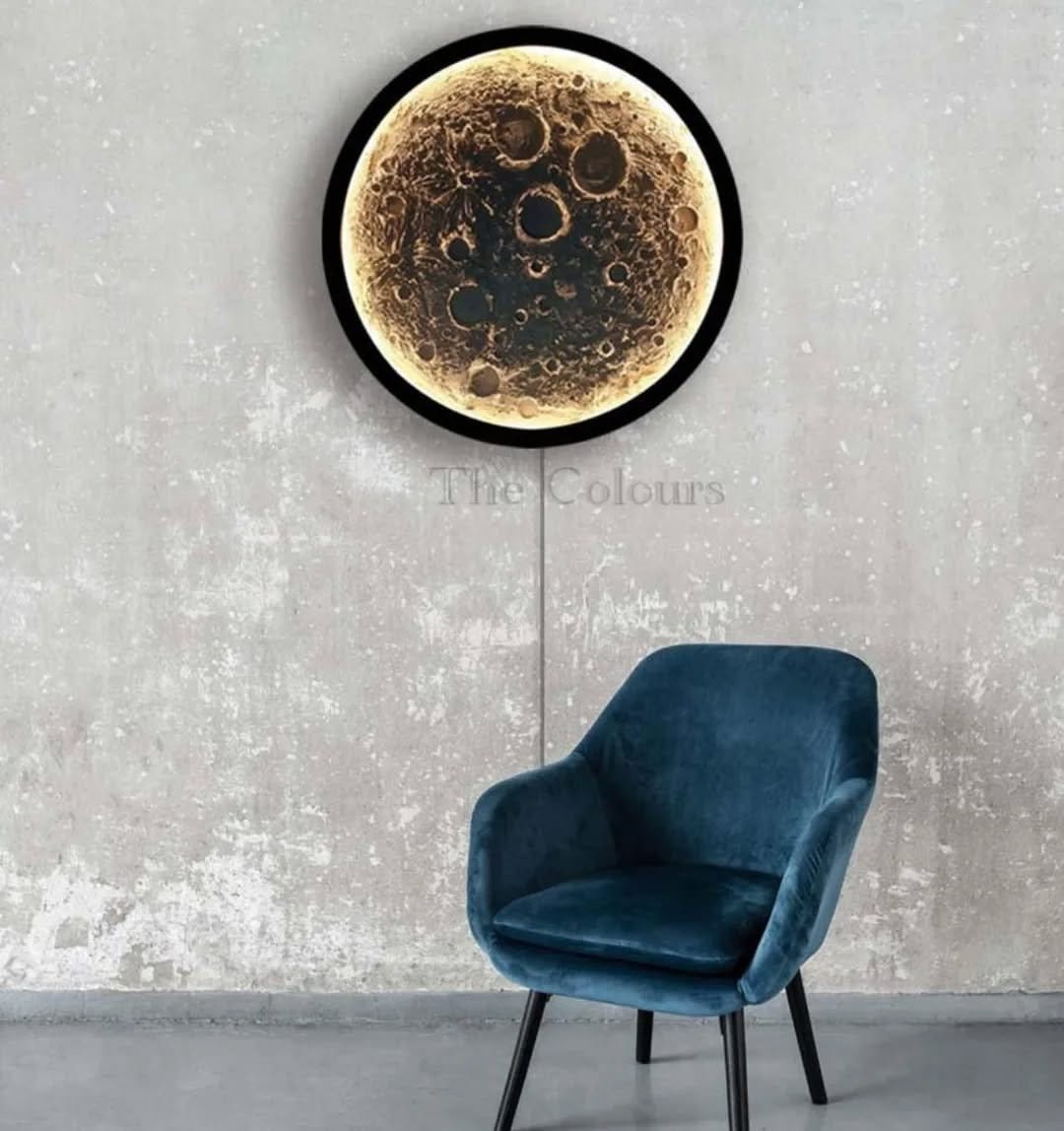 Elegant moon phases wall mural
