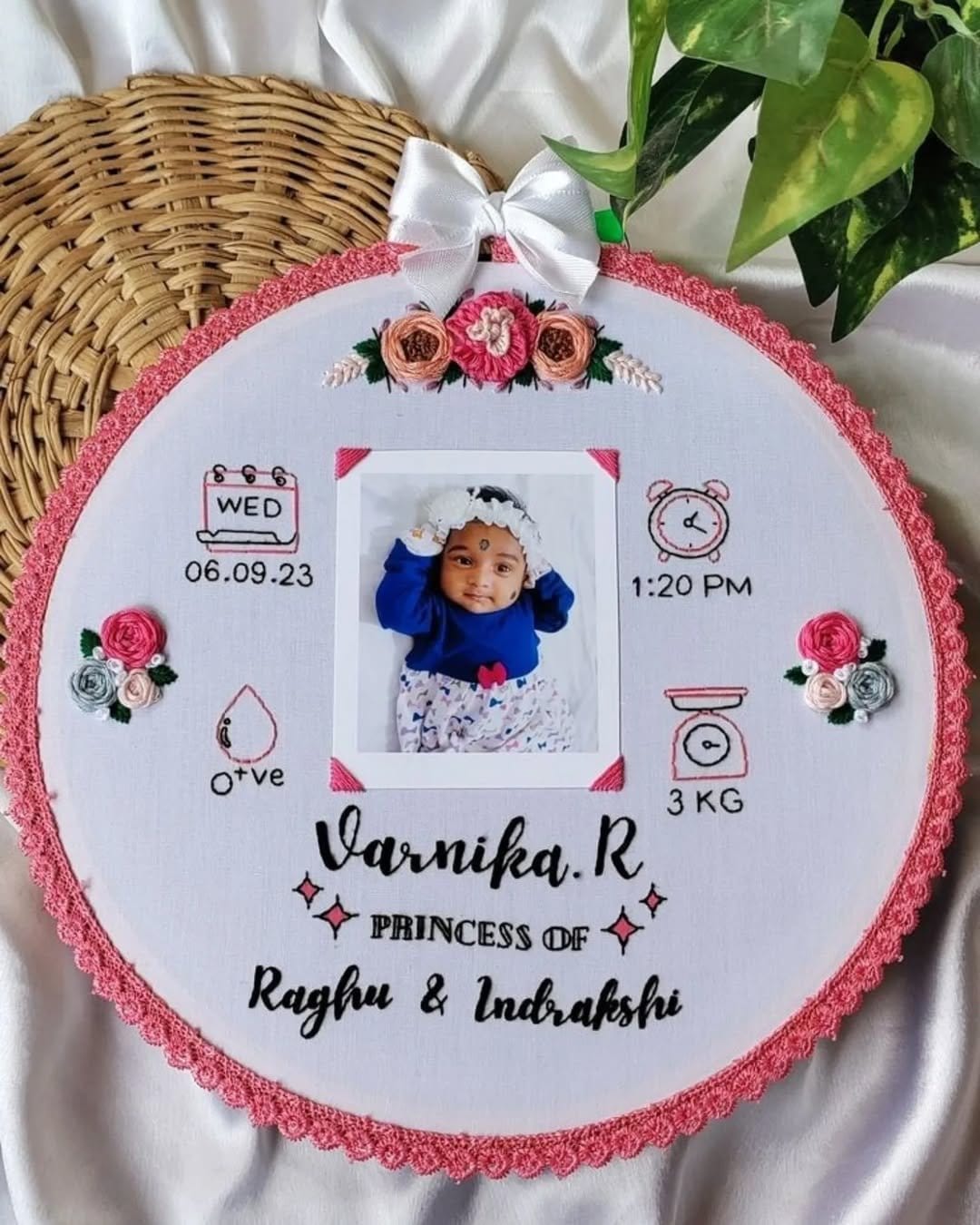 Chic handmade picture frame
