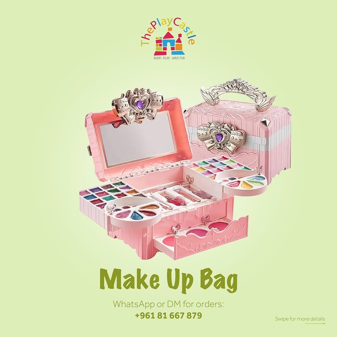 magnetic board with makeup products