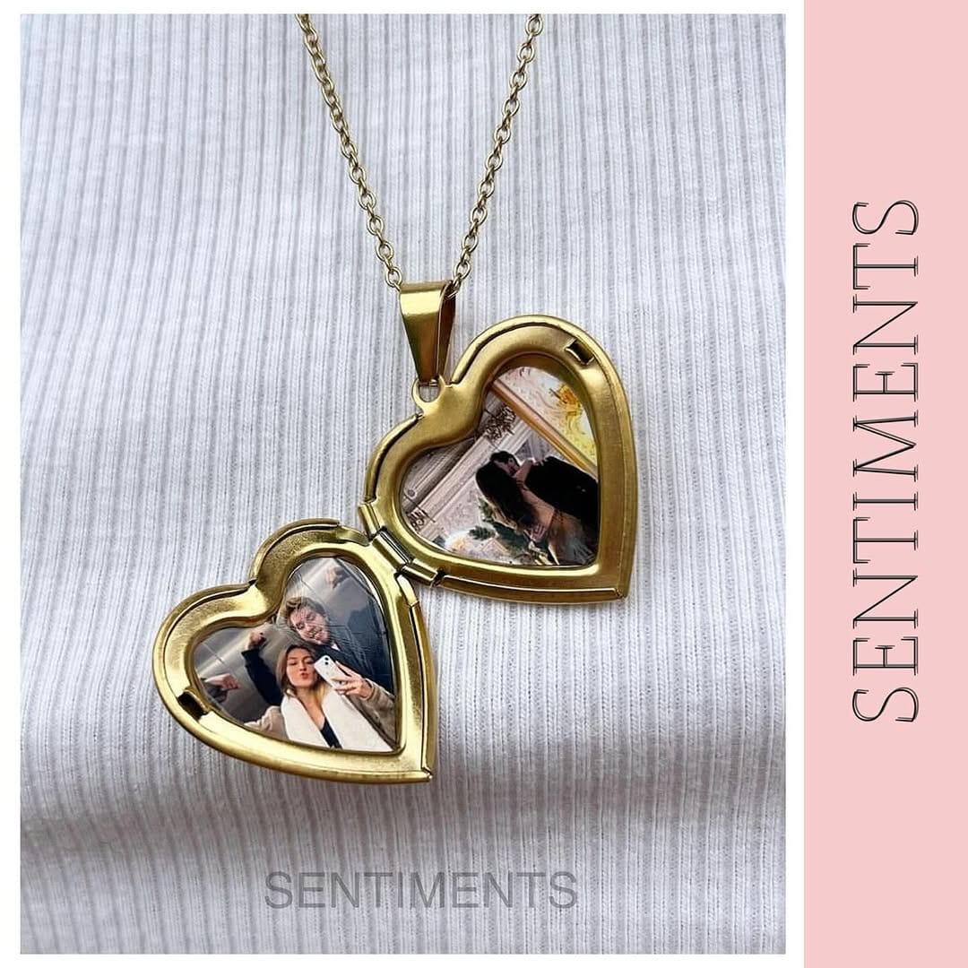 open locket with photo inside