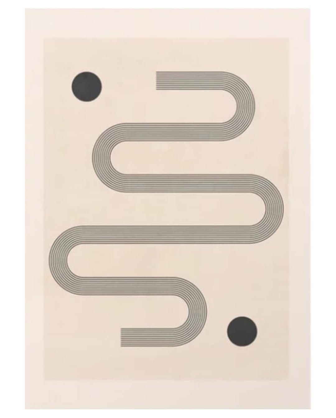 Minimalist line geometric wall art