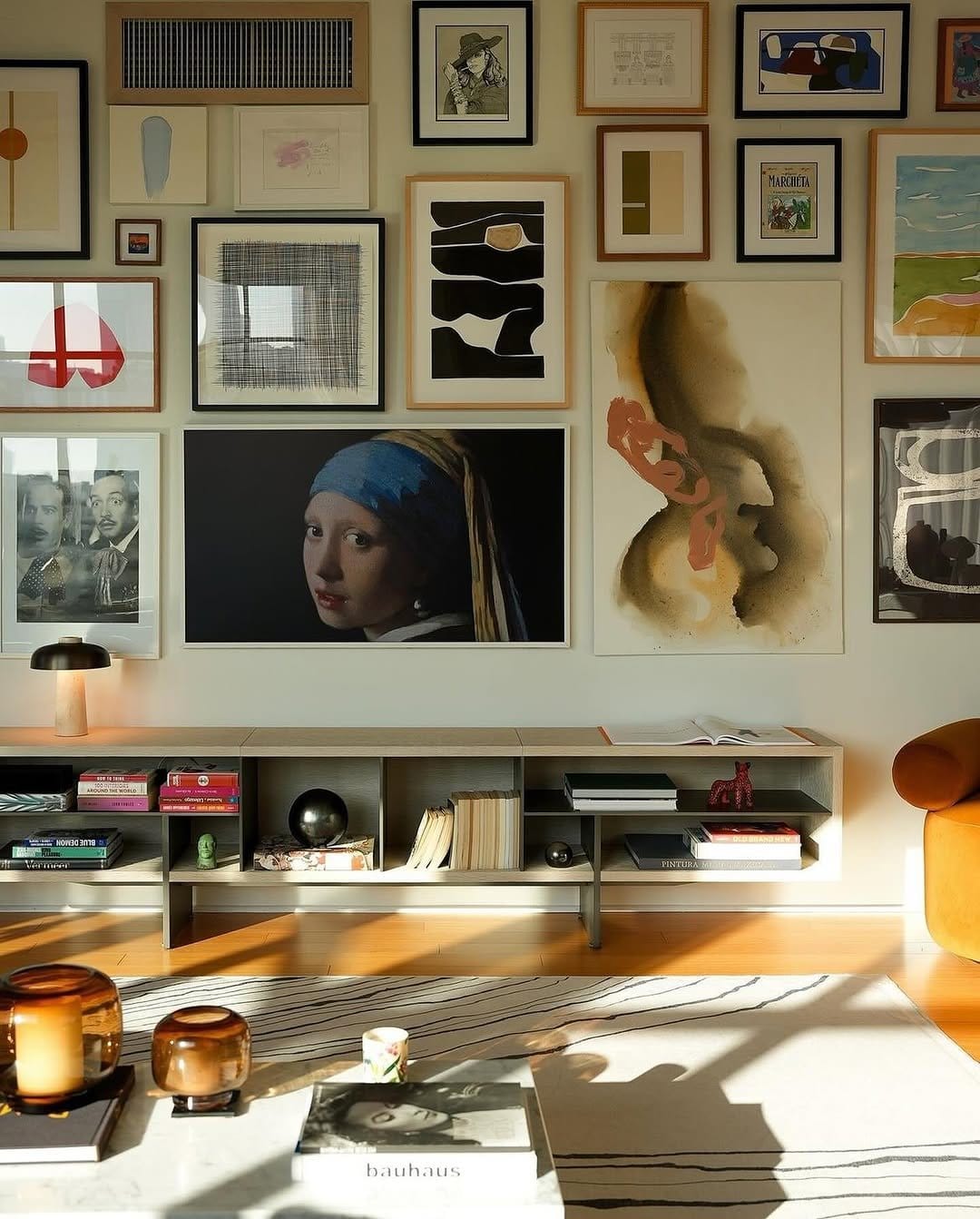 Choosing a wall for photo collage