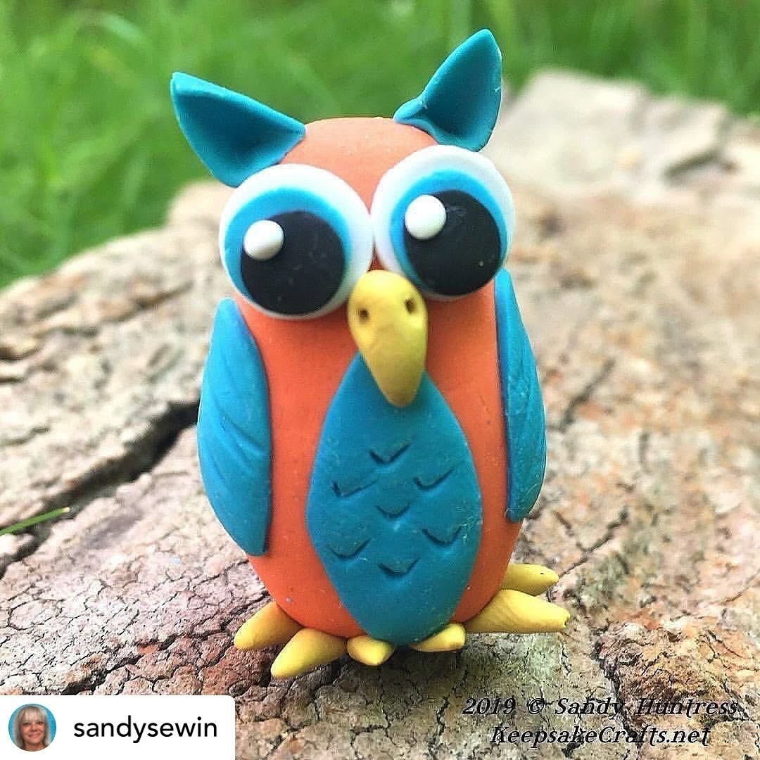 polymer clay figurines with vibrant colors