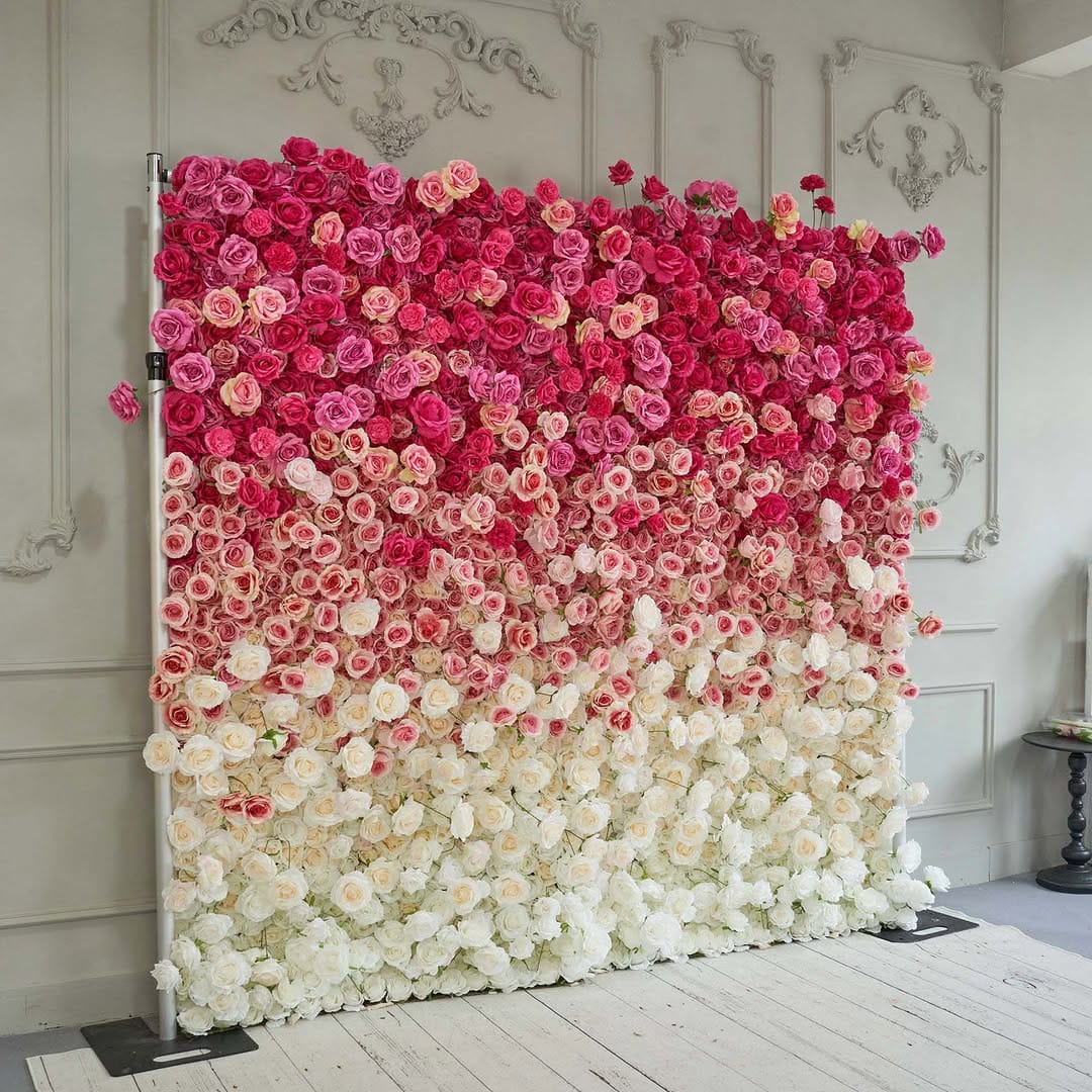 Wall with ombre gradient from light to dark
