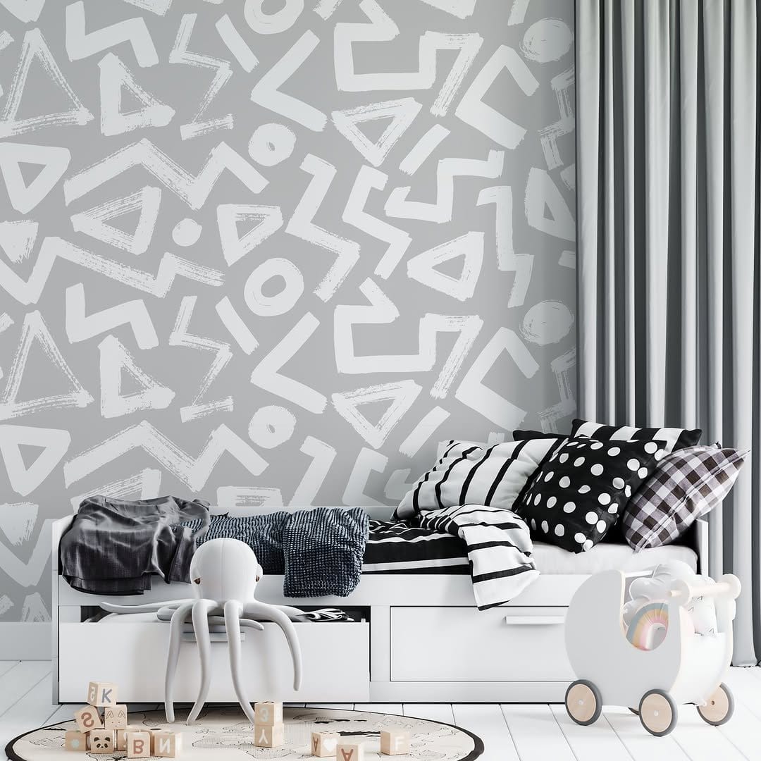 Sophisticated monochrome handmade wall art