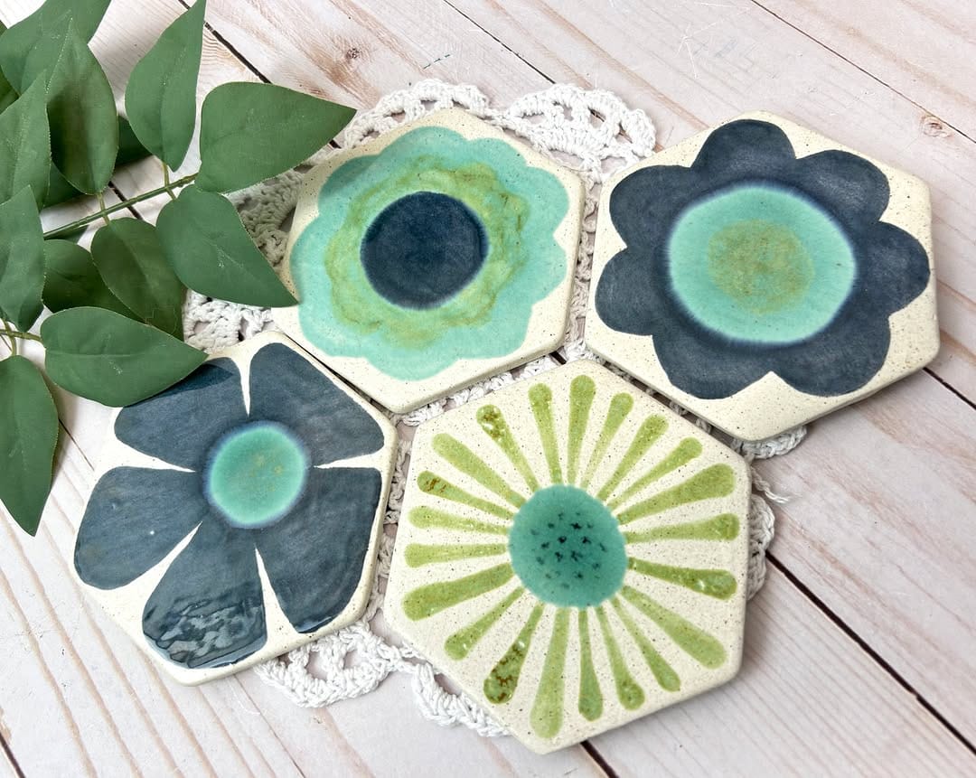 ceramic coasters with custom artwork