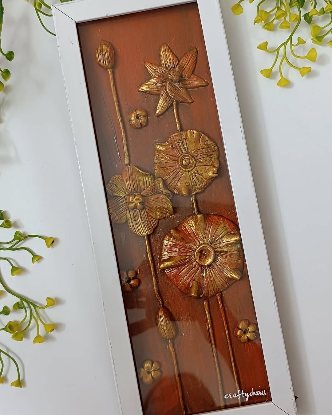 Earthy nature-inspired textured DIY canvas