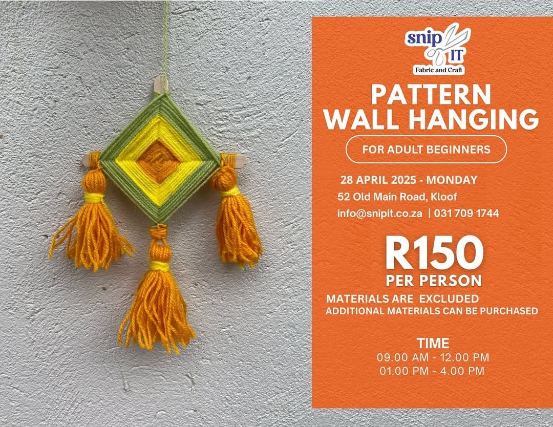 Cozy DIY fabric wall hanging