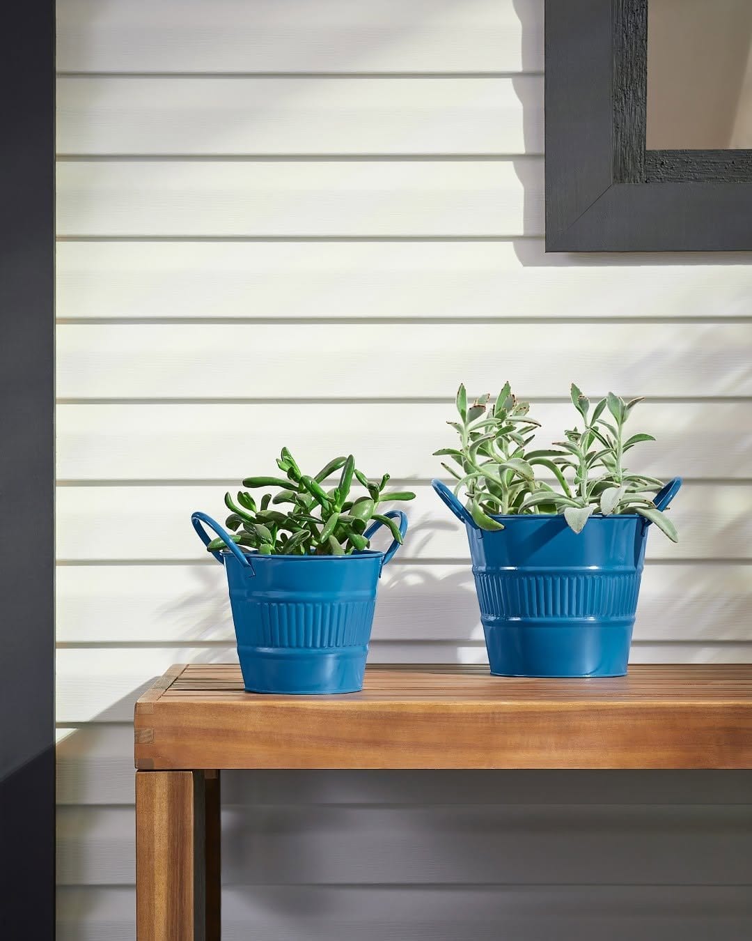 Paint can self-watering planter