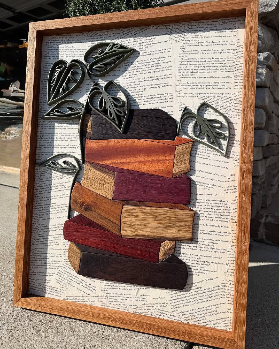 custom decorated wooden photo frame