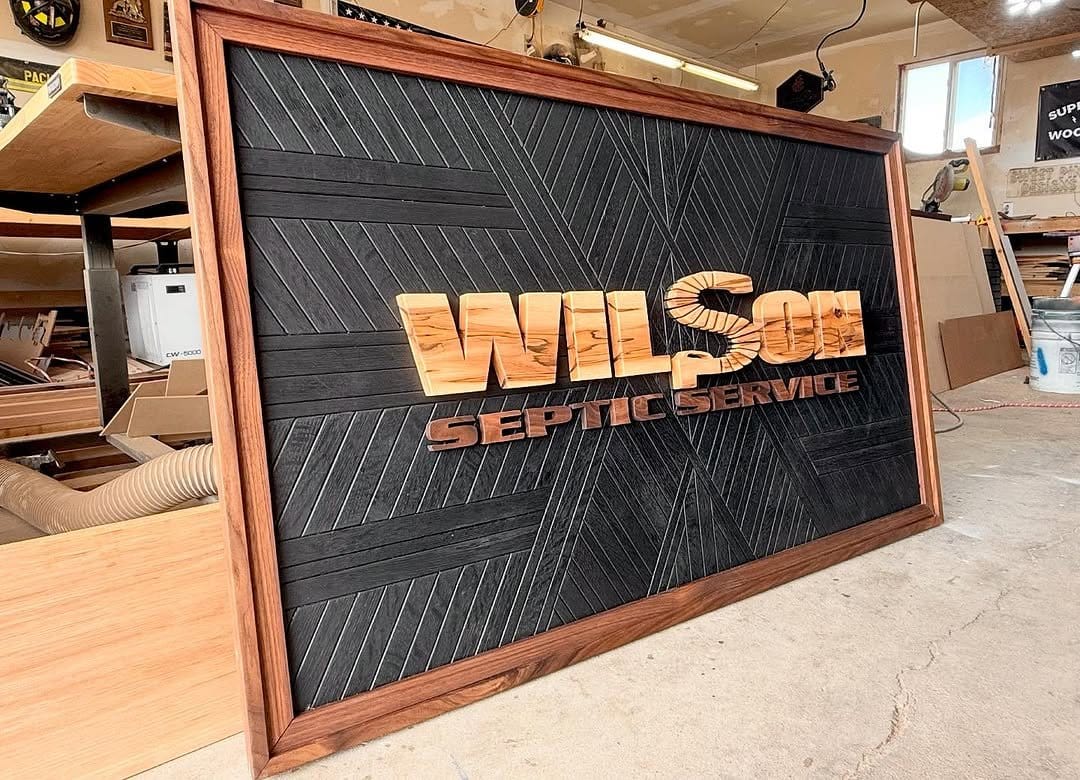 Classic wooden DIY plank sign