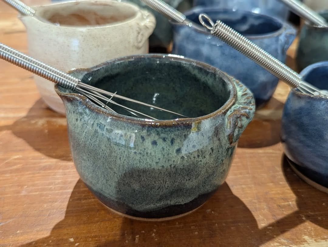 Decorative handmade serving bowl