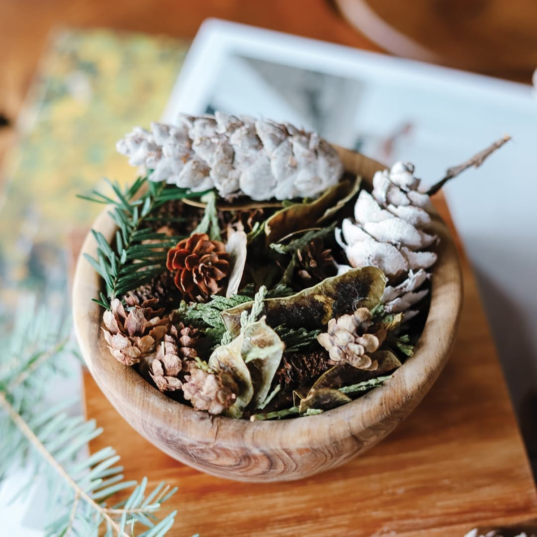 handmade potpourri with dried flowers
