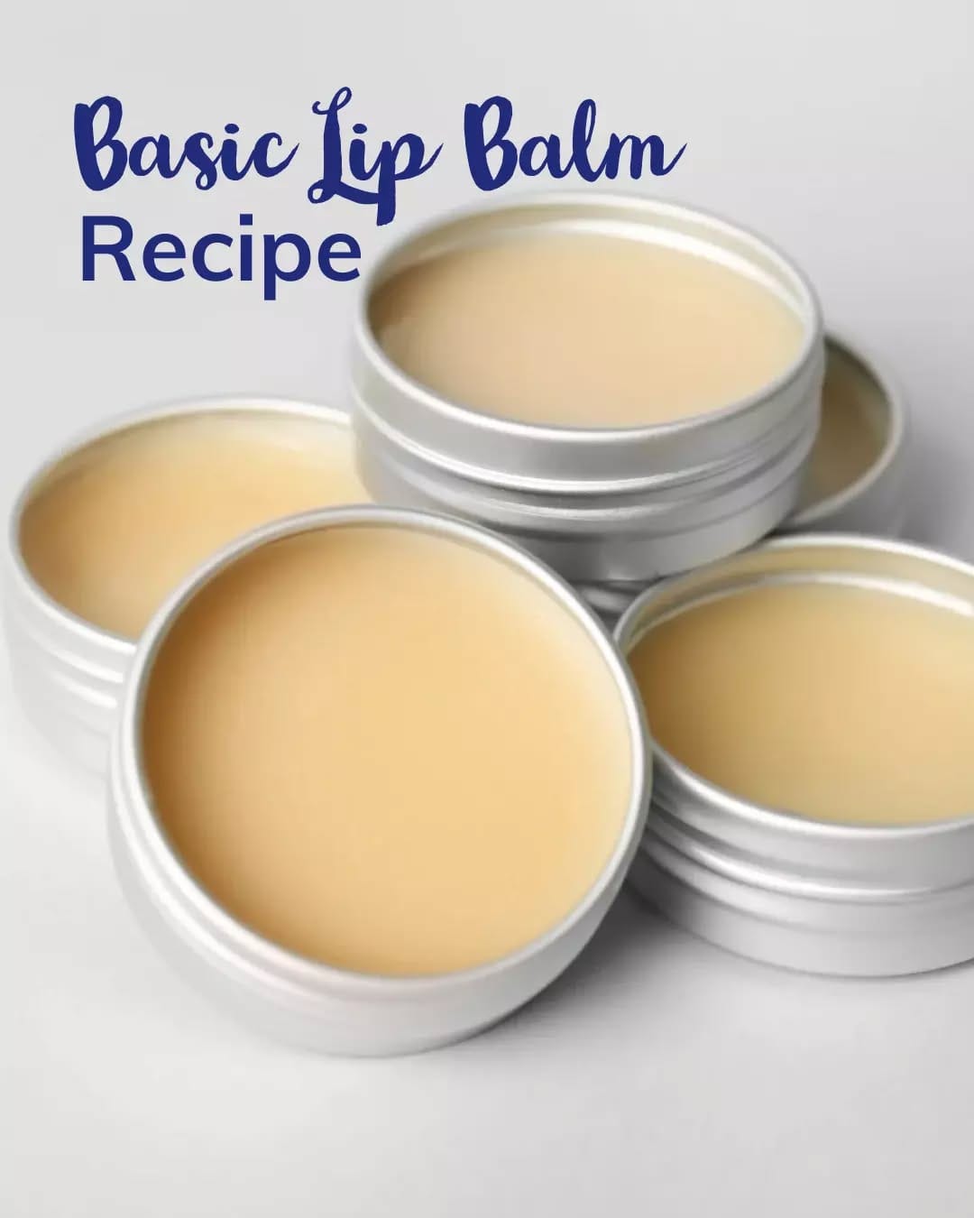 homemade lip balms in small containers