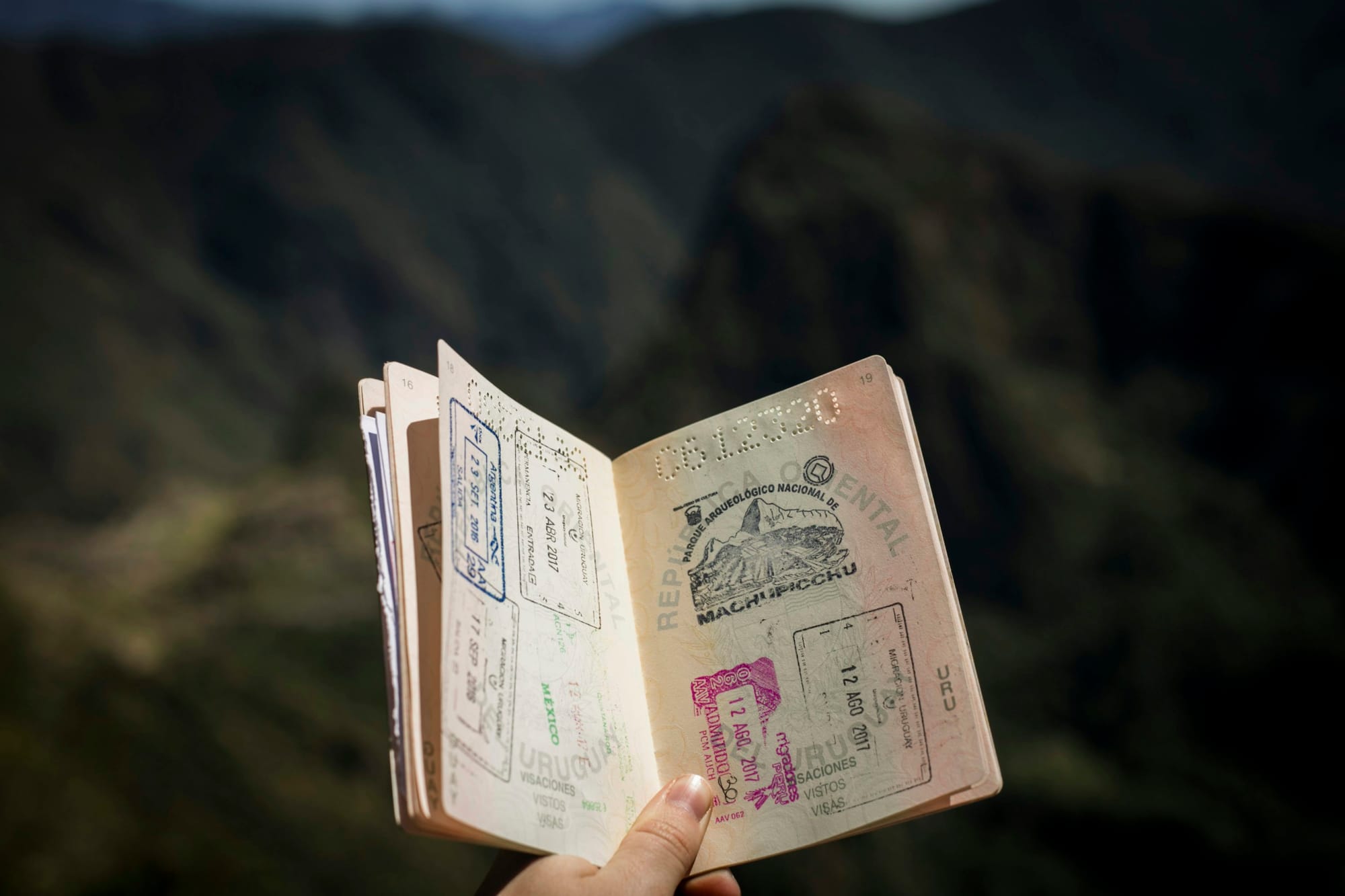 travel journal with a scenic background