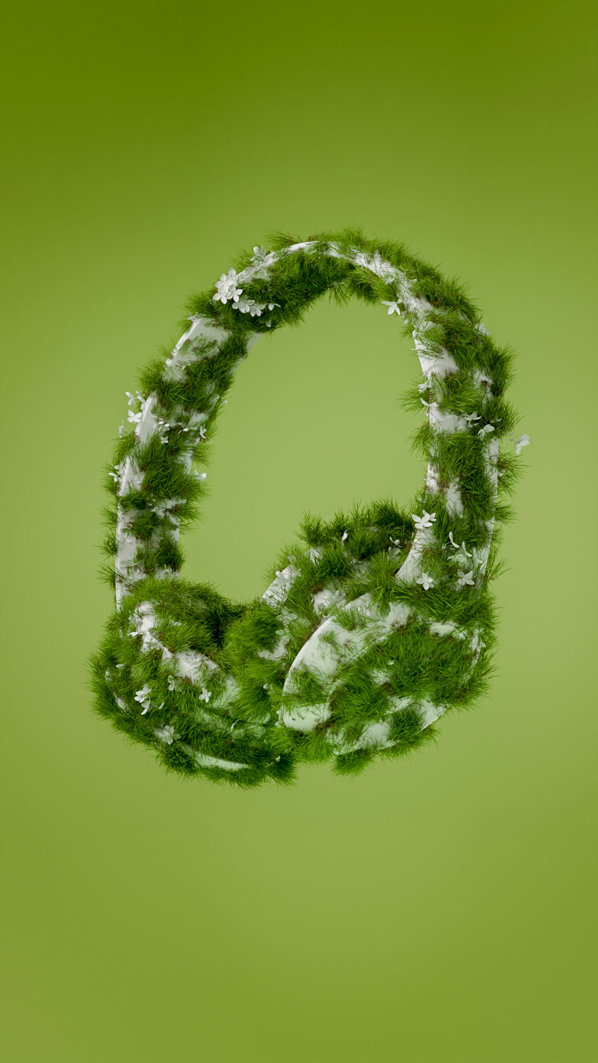 Bright sunflower wreath with greenery
