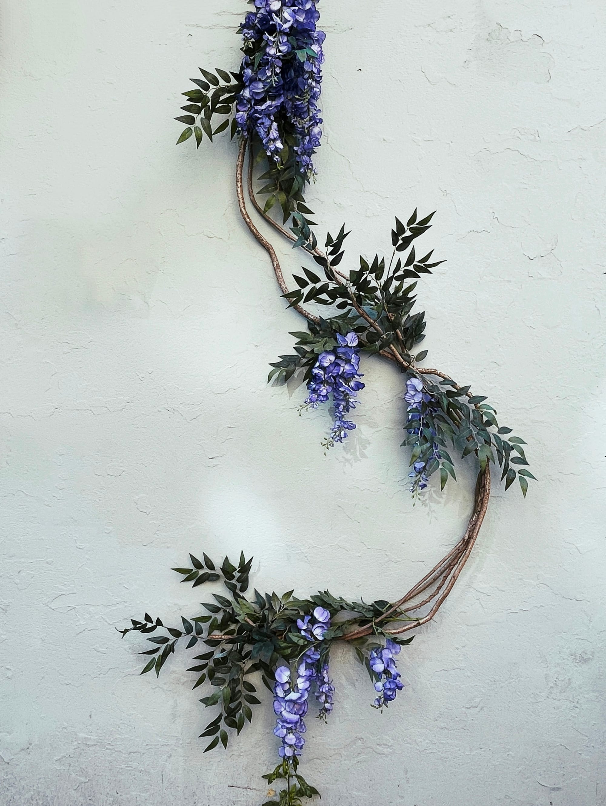 Herb wreath with rosemary and lavender